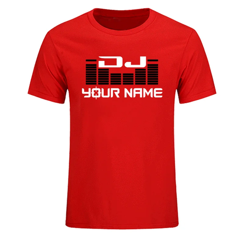 Custom Personalized Surname Diy T-shirt Men Women DJ Your Name T Shirts Hip Hop Tshirt Cotton Summer For Man Top Tees EU Size