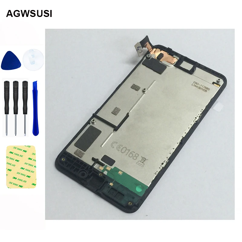 

For Nokia Lumia 630 635 Full Touch Screen Digitizer Glass Sensor + LCD Display Panel Monitor Screen Assembly With Frame Bezel