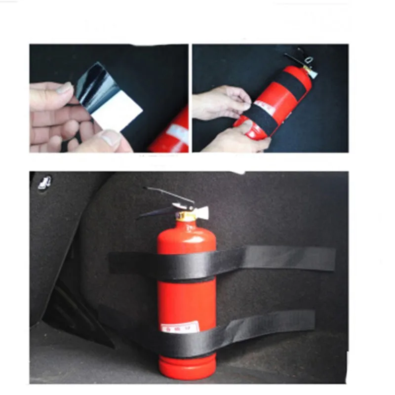 4 Pcs / Set Auto Fire Extinguisher Tape Nylon Belt for Mercedes Benz A200 A180 B180 B200 CLA GLA AMG EINE B C E S Klasse CLS GLK