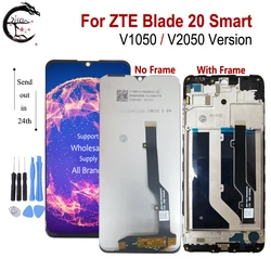 6.49inch Display For ZTE Blade 20 Smart V1050 V2050 LCD With Frame Screen Touch Digitizer Assembly Blade20 Smart Display Tested