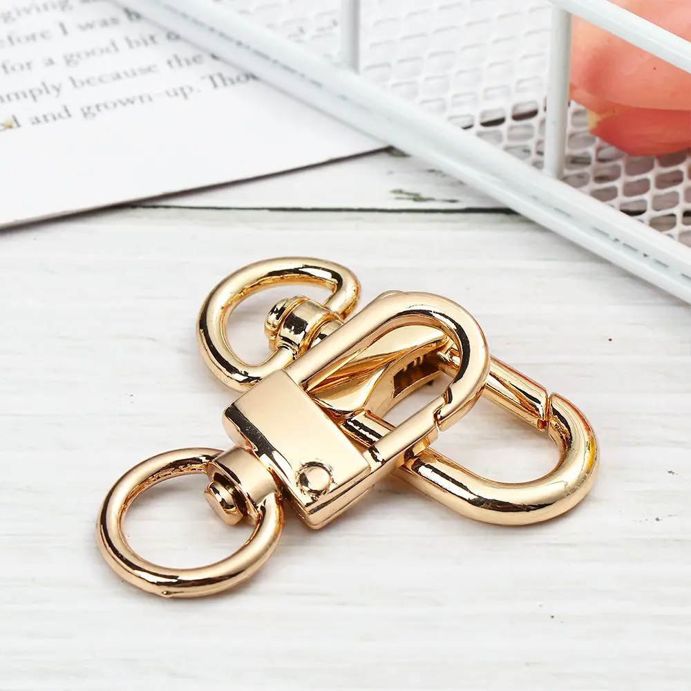 5Pcs Bags Strap Buckles Lobster Clasp Collar Carabiner Snap KeyChain Hook Split Ring Jewelry Making Tools Bag Part Accessories