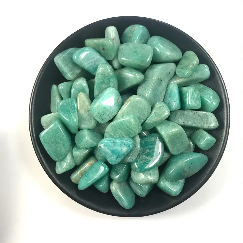 100g 10-15mm Natural Amazonite Crystal Gravel Tumbled Stones Gravels Healing Meditation Natural Quartz Crystals