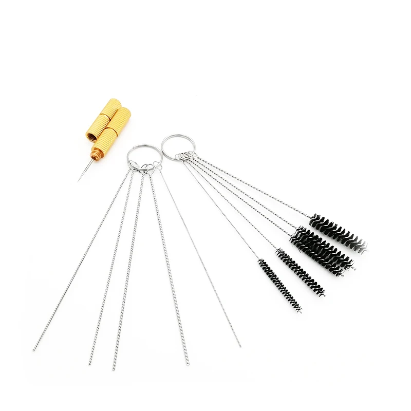 11pcs x Motorcycle Carb Tool Jet Nozzle wire Terminal Plug Cleaning Needle Brush Kit