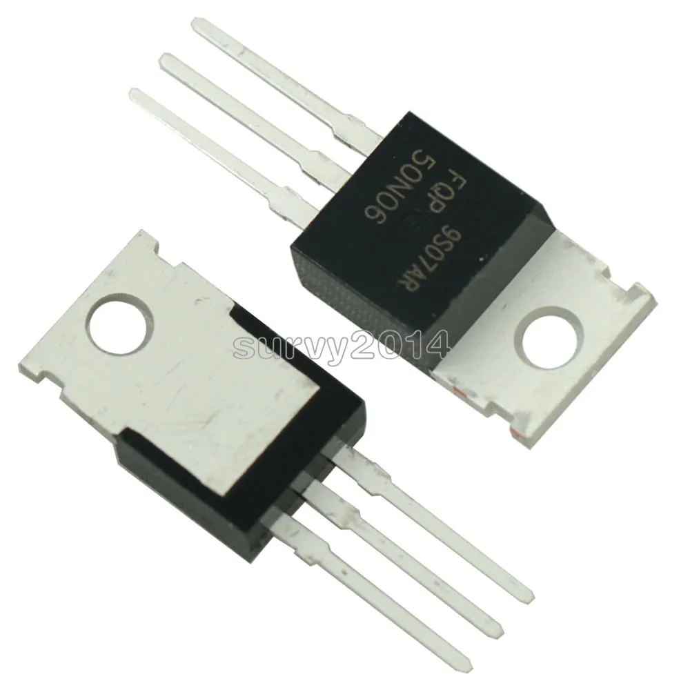 10 قطعة FQP50N06 50N06 MOSFET N-CH 60V 50A إلى-220 جديد