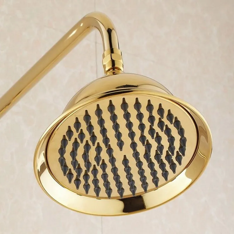 Gold Color Brass Bathroom Accessories Rain Shower Head / Hand Spray / Shower Arm / Shower Hose / shower Bracket  ad002