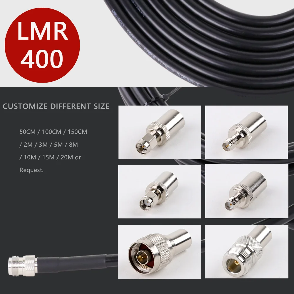 LMR400 Kabel 50 Ohm 50-7 Rf Coaxiale Pigtail Hoge Kwaliteit Lage Verlies Rf Coax Kabel Jumper Cord