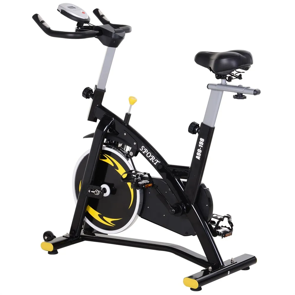 HOMCOM professional Spinning bike Fitness bike with LCD display adjustable resistance seat