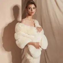 Winter Bridal Faux Fur Bolero #4