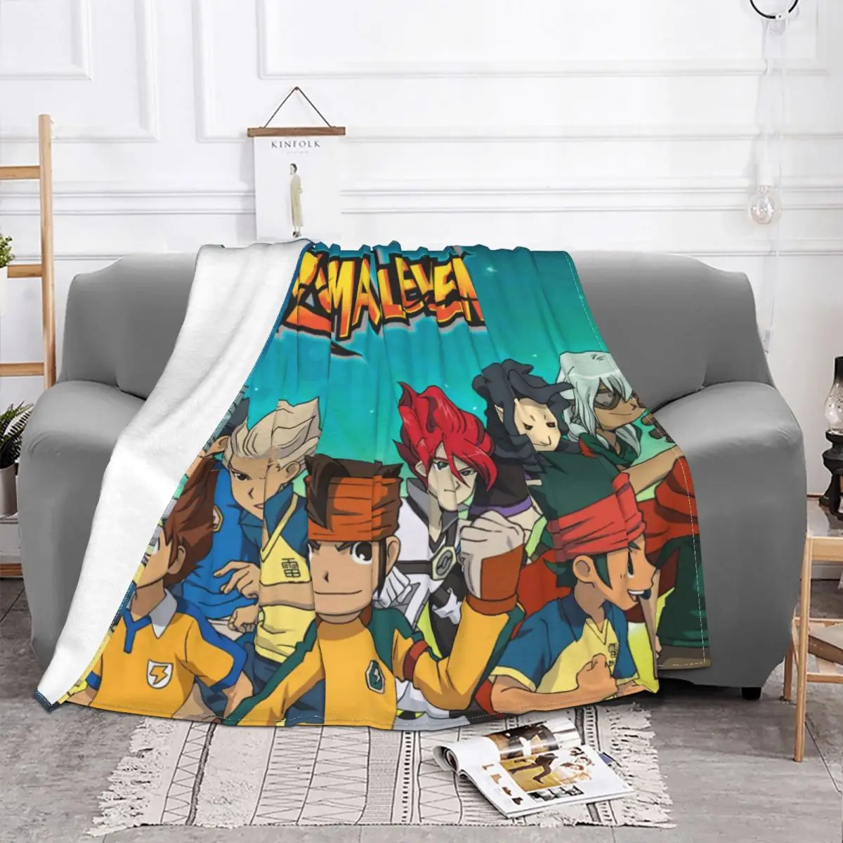 Inazuma Eleven Blankets Fleece Decoration Ultra-Soft Throw Blankets for Bedding Bedroom Plush Thin Quilt