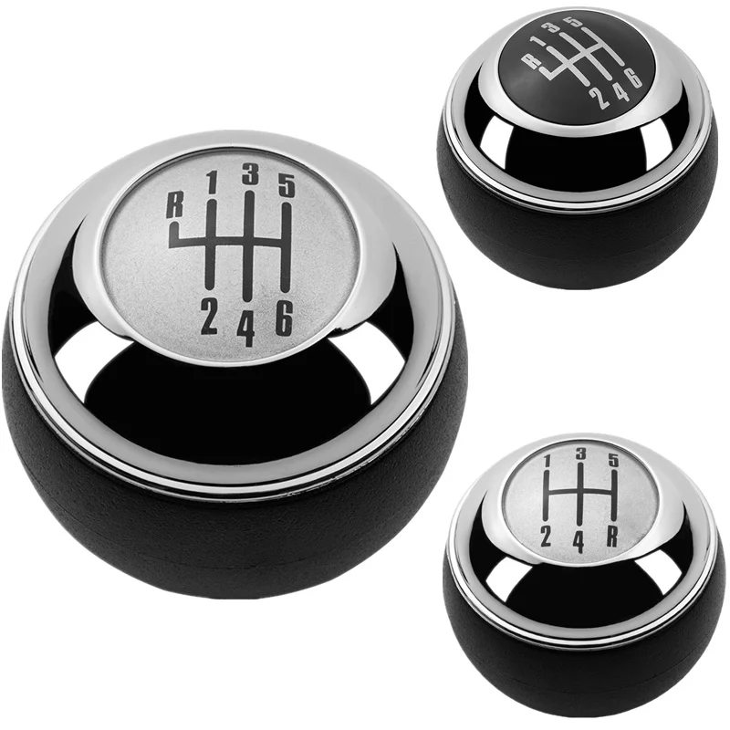 Black Silver For Mini R50 2000-2006 Cabrio R52 R53 Cooper 2002 2003 2004 2005 2007 2008 Gear Shift Knob Lever Shifter Handball