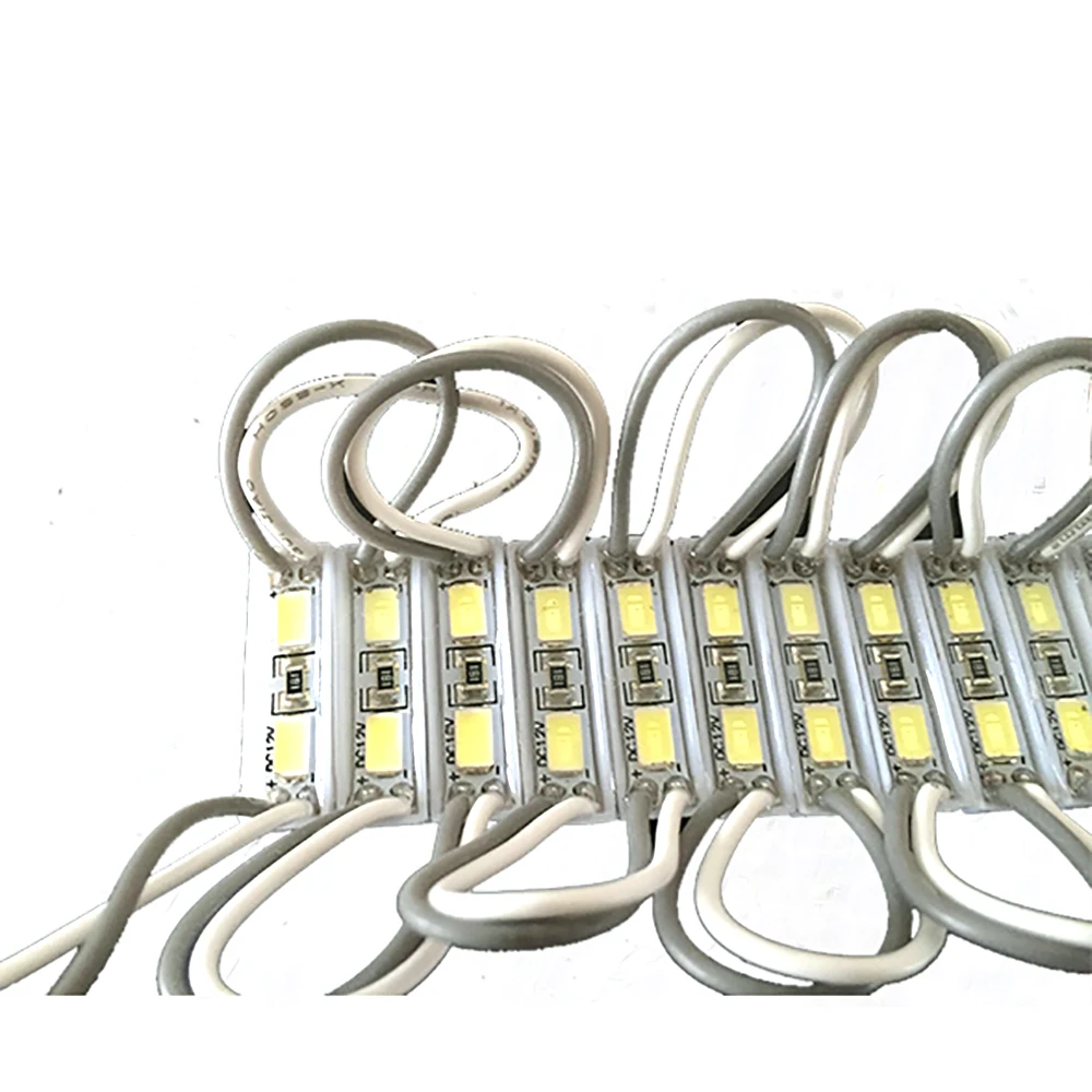 20pcs LED Modules 2835 SMD DC 12V 2 LEDs Backlight Waterproof IP65 LED Sign Lighting Red Green Blue Yellow White