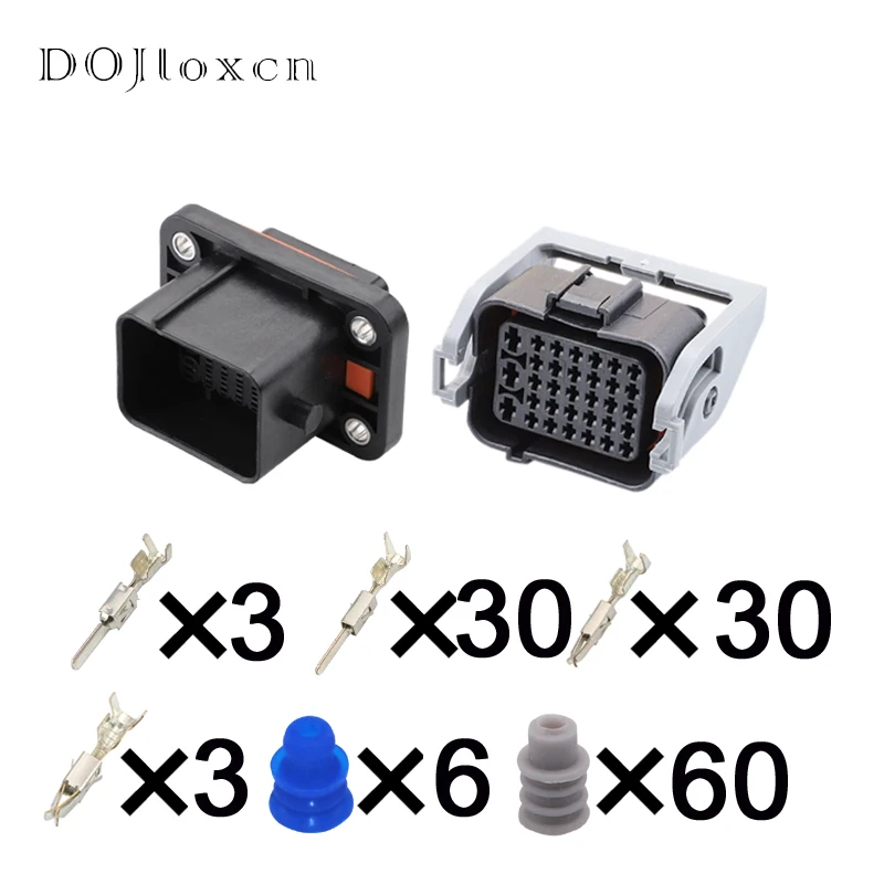 1 Set 33pin Automobile 1332800FB 1332800MB Connector Waterproof Male Female Plug Socket DJ7331-1.5-3.5-11/21 With Terminal Pisay