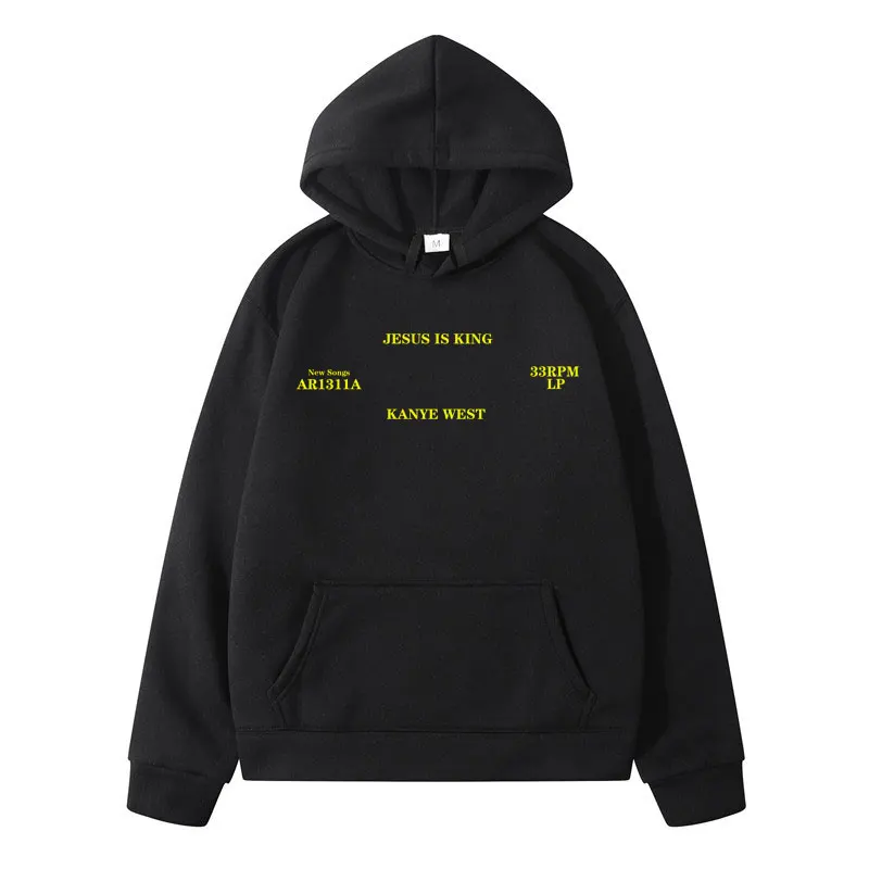 Man Pullovers Hoodies Jesus Is King Kanye West Vintage Autumn 