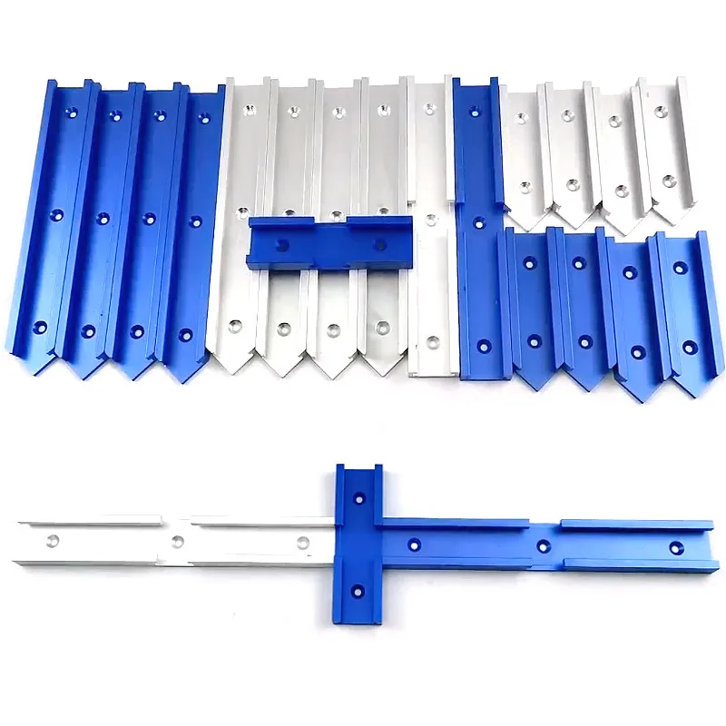 Woodworking Chute T Slot Cross Connector Track Miter Gauge Guide Rail Circular Saw Flip Table Table Track Intersection Parts