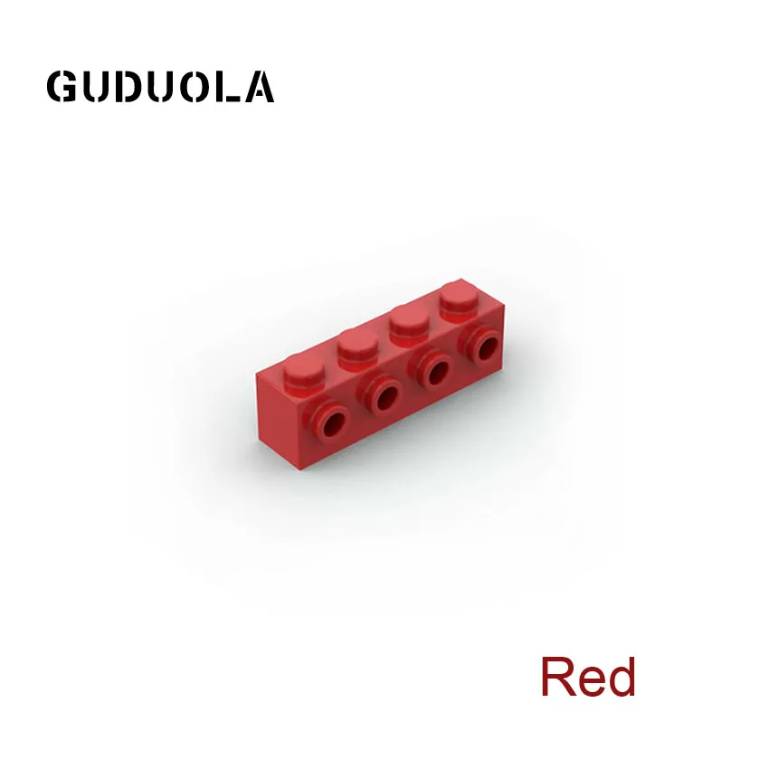 Guduola Brick 1 x 4 with 4 Studs on One Side (30414) Building Block Small Particle MOC Build Assembly block DIY Toys 25pcs/LOT