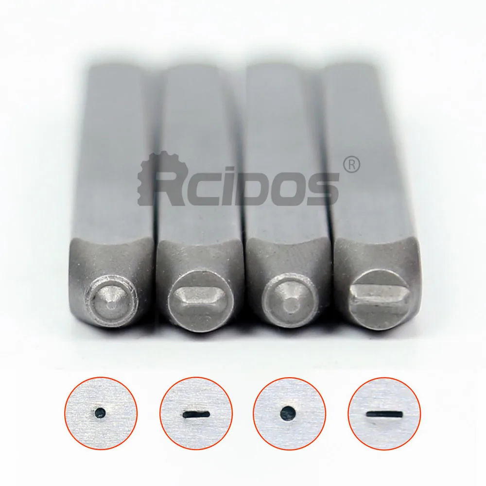 RCIDOS Dot / Dash Signature Design Stamps,DIY Bracelet/Jewelry Symbols Steel Stamp 1pcs price