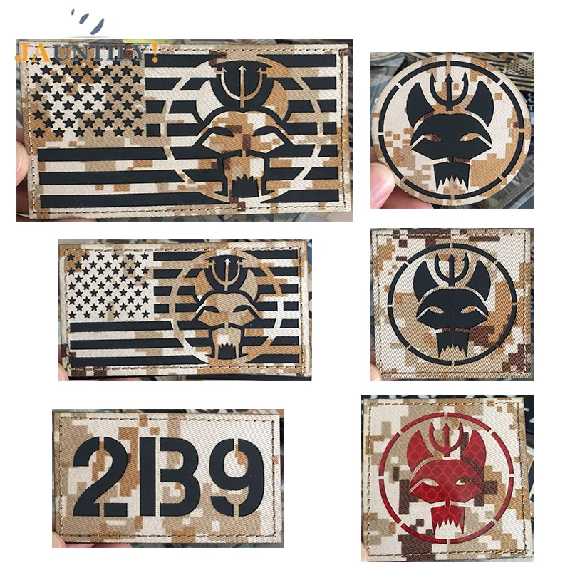 Pager Number Call Sign Patch Infrared Muiticam Digital Camo 1/2/3/6B9 Tactical Military Badges Reflective IR PATCH Armband