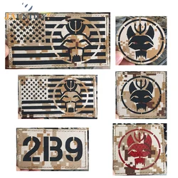 Pager Number Call Sign Patch Infrared Muiticam Digital Camo 1/2/3/6B9 Tactical Military Badges Reflective IR PATCH Armband