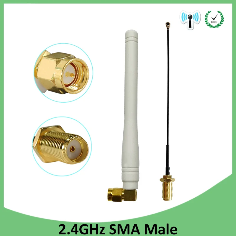 

Антенна GRANDWISDOM 2,4G 3dbi sma Мужская wlan Wi-Fi 2,4 ГГц антенна IPX ipex 1 SMA Женский Удлинительный кабель с отрезом iot антенна