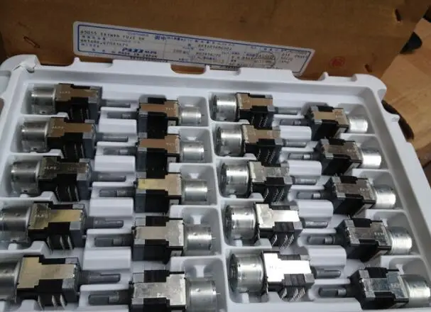 [VK] Japan production ALPS RK168 six motor potentiometer 100KBX6 B100K  handle length 25MMF switch