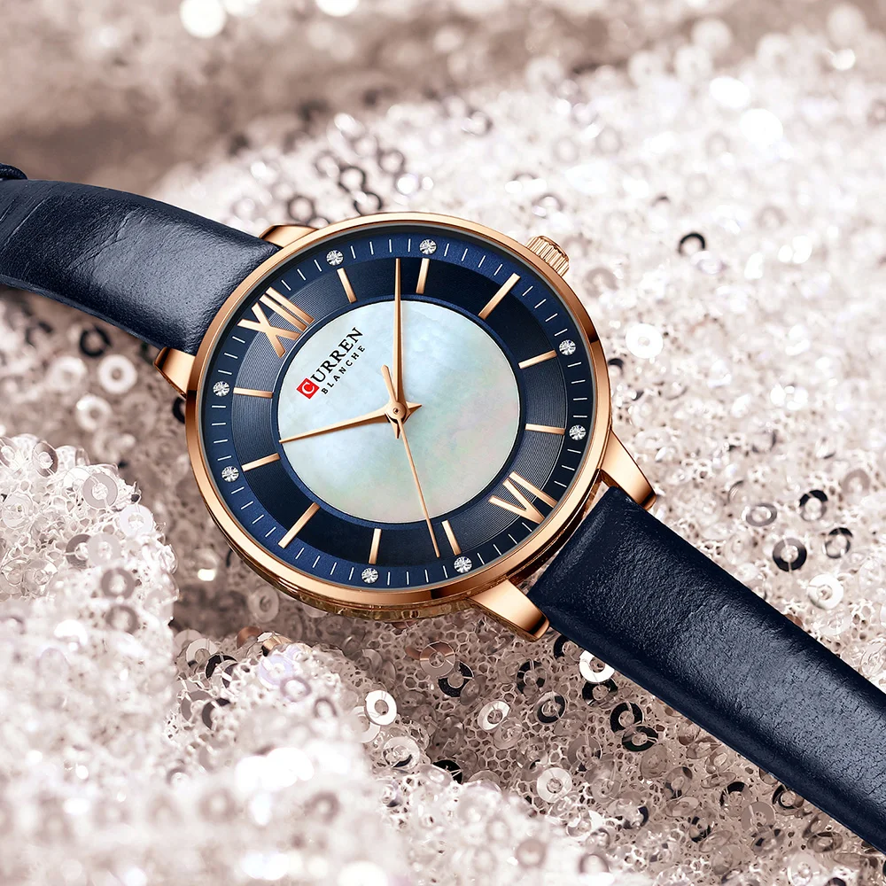 Istro REN-Montres à quartz de luxe pour femmes, montres-bracelets pour femmes, horloge élégante pour dames, cuir classique, nouveau