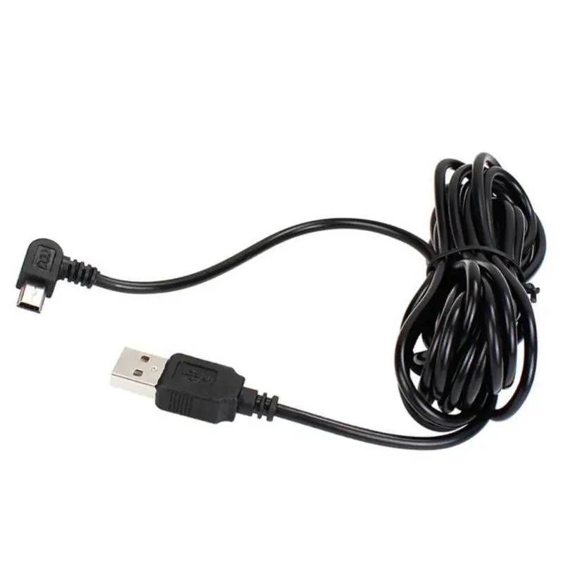 3.5M USB Type-A to Mini 5Pin Right Angle Charging Cable for GPS Navigator