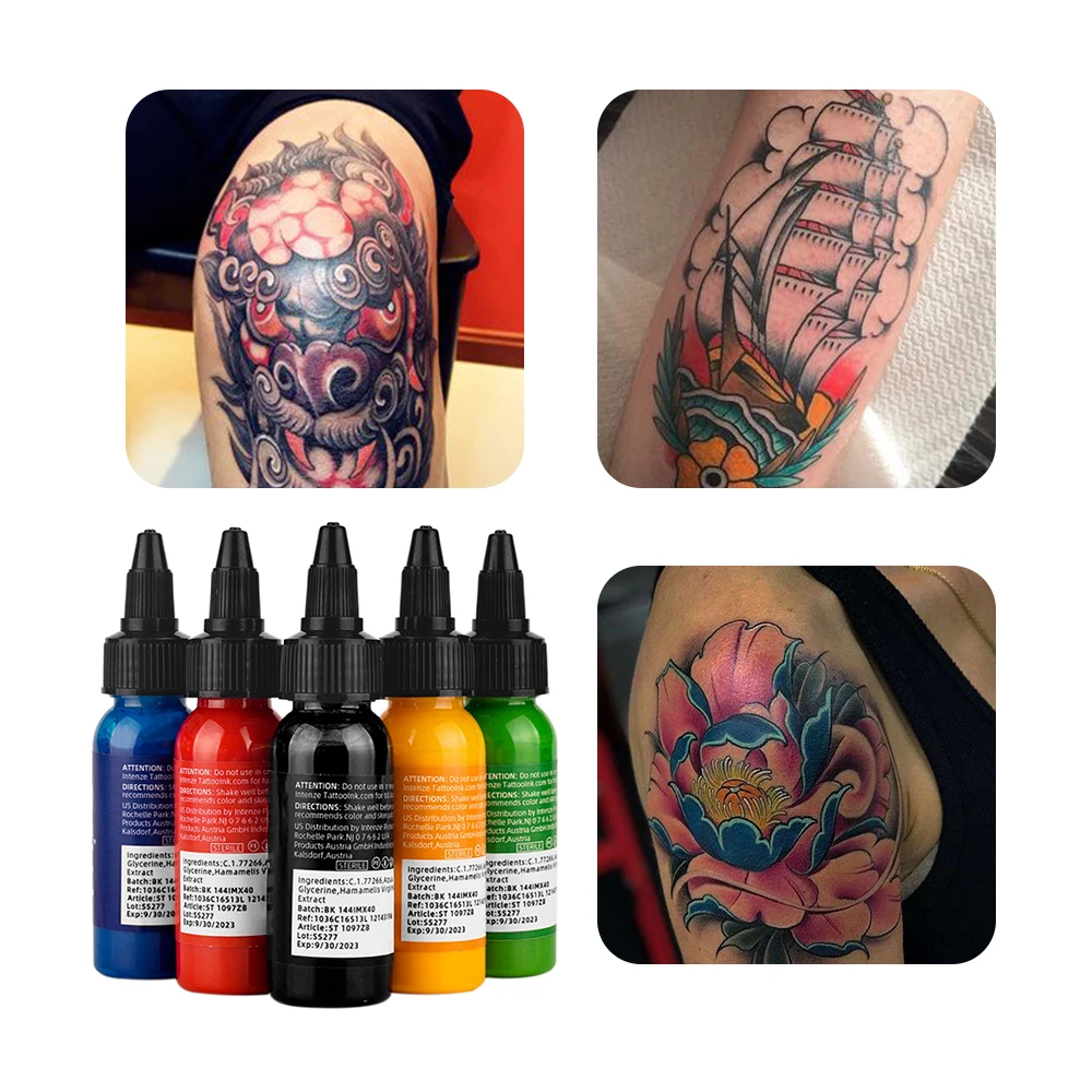 30ml tintas de tatuagem semi permanente planta natural tatuagem pigmento maquiagem suprimentos ferramentas para tatuador arte corporal pintura cor