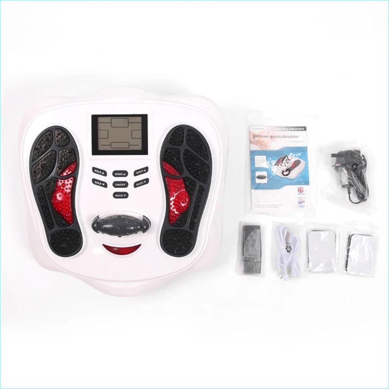 New Electric Foot Massager With 3D Kneading Function Low Frequency Electric Muscle Stimulation Massage FIR Heating Big LCD