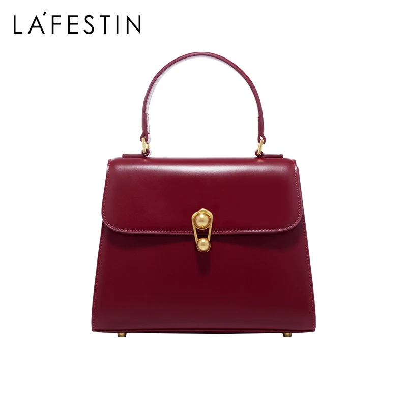 LA FESTIN 2024 New Designer Luxury Classic Top Handle Handbag Large Capacity Shoulder Messenger Fashion Leather Bag