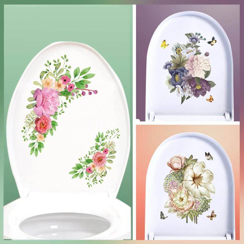 Toilet stickers wc sticker bathroom stickers toilette wall stickers decor on the wall toilet glasses sticker home stickers