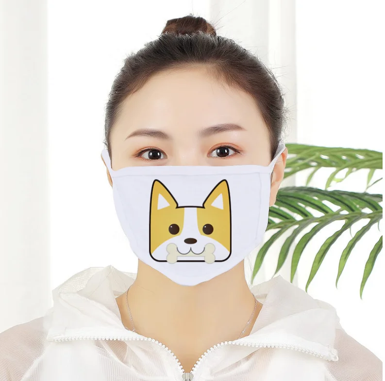 

100pcs/lot Sublimation Blank Double layer face mask non-medical case for Sublimation INK Print DIY Gifts Washable and reusable