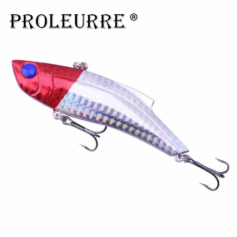 

1Pcs Winter VIB Vibration Fishing Lures 90mm 26.5g Hard Bait Inside Ice Sea Fishing Tackle Diving Swivel Jig Metal Wobbler Lure