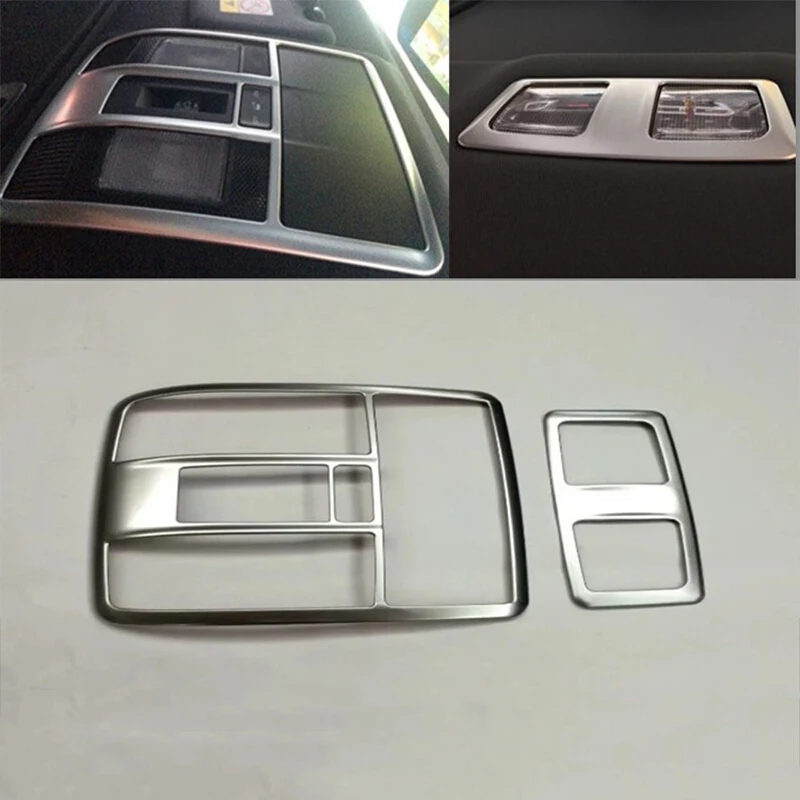 ABS For Mazda CX-5 CX5 2013 2014 2015 2016 front+rear reading light lamp cover trim Car Styling Auto Accessories 2pcs