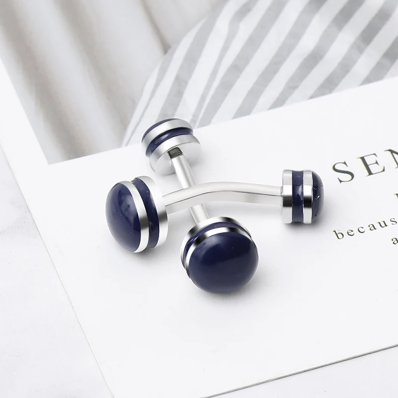 Zhijia fashion creative Barbell men\'s business style cufflinks suit jewelry accessories unique male cufflinks