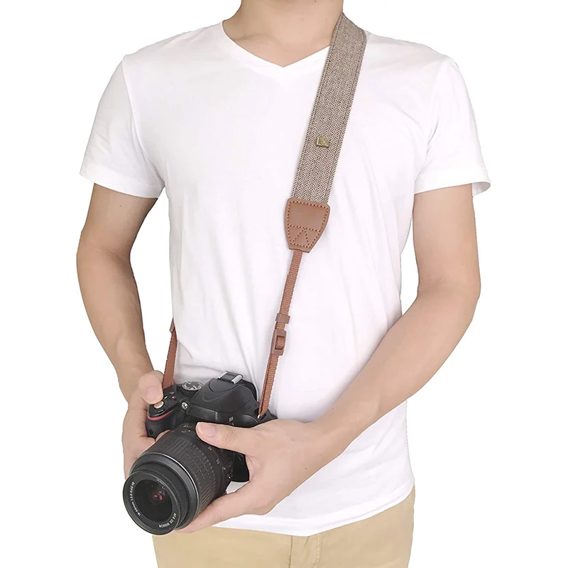 Soft Vintage Camera Strap Shoulder Neck Belt for Nikon Canon Sony Fuji SLR DSLR Cameras Photography Studio Accessory