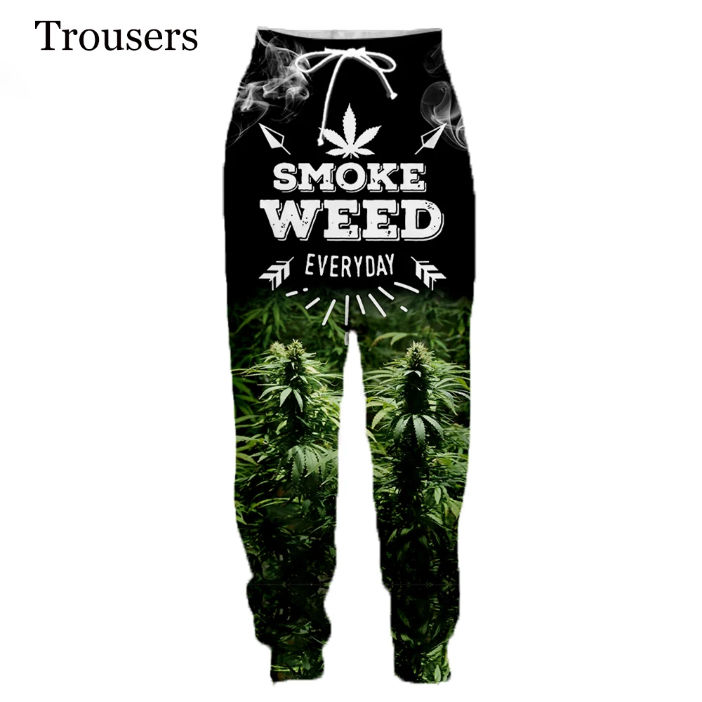 

New Arrive Popular Tobacco Weeds Fashion Men Women Tracksuits Crewneck Hip Hop Pants Plus Size S-7XL streetwear men