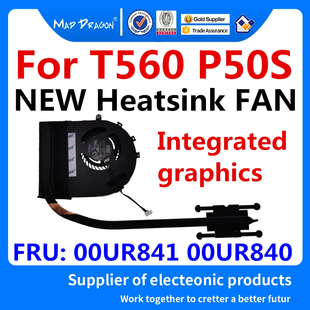 

New Original Heatsink CPU Cooler Cooling Fan UMA Integrated graphics For Lenovo ThinkPad T560 P50S 00UR841 00UR840 SH40K82627