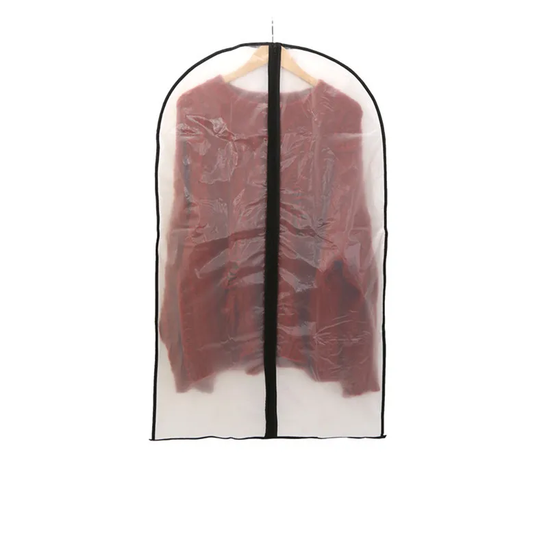 6 Pcs/lot Household Hanging Coat Clothing Cover Closet Clothes Storage Bag Transparent Dress Coat Dust-proof Bags Foldable Cover