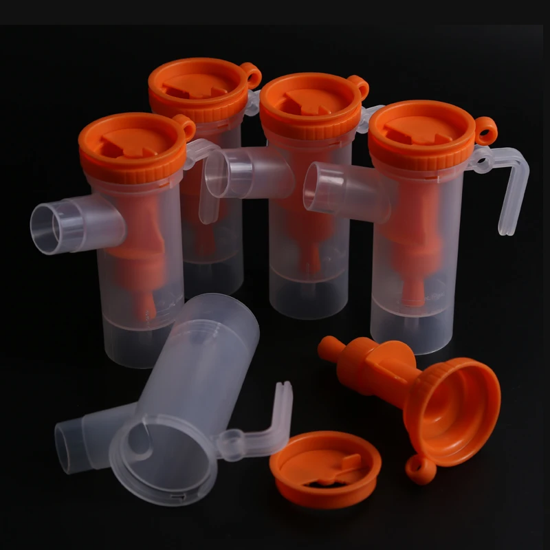 5pcs 8ml Nebulizer Accessories  Medicine Tank  Atomizing Cup Food Grade Plastic Inhaler Cup  Sprayer Cup for Family Heathy Care