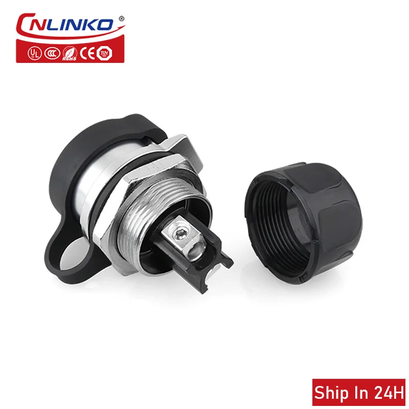 Cnlinko-Conector de 2 pines LP28 M28, Conector de cable de 500V 50A, enchufe eléctrico de plástico impermeable, conector de alimentación