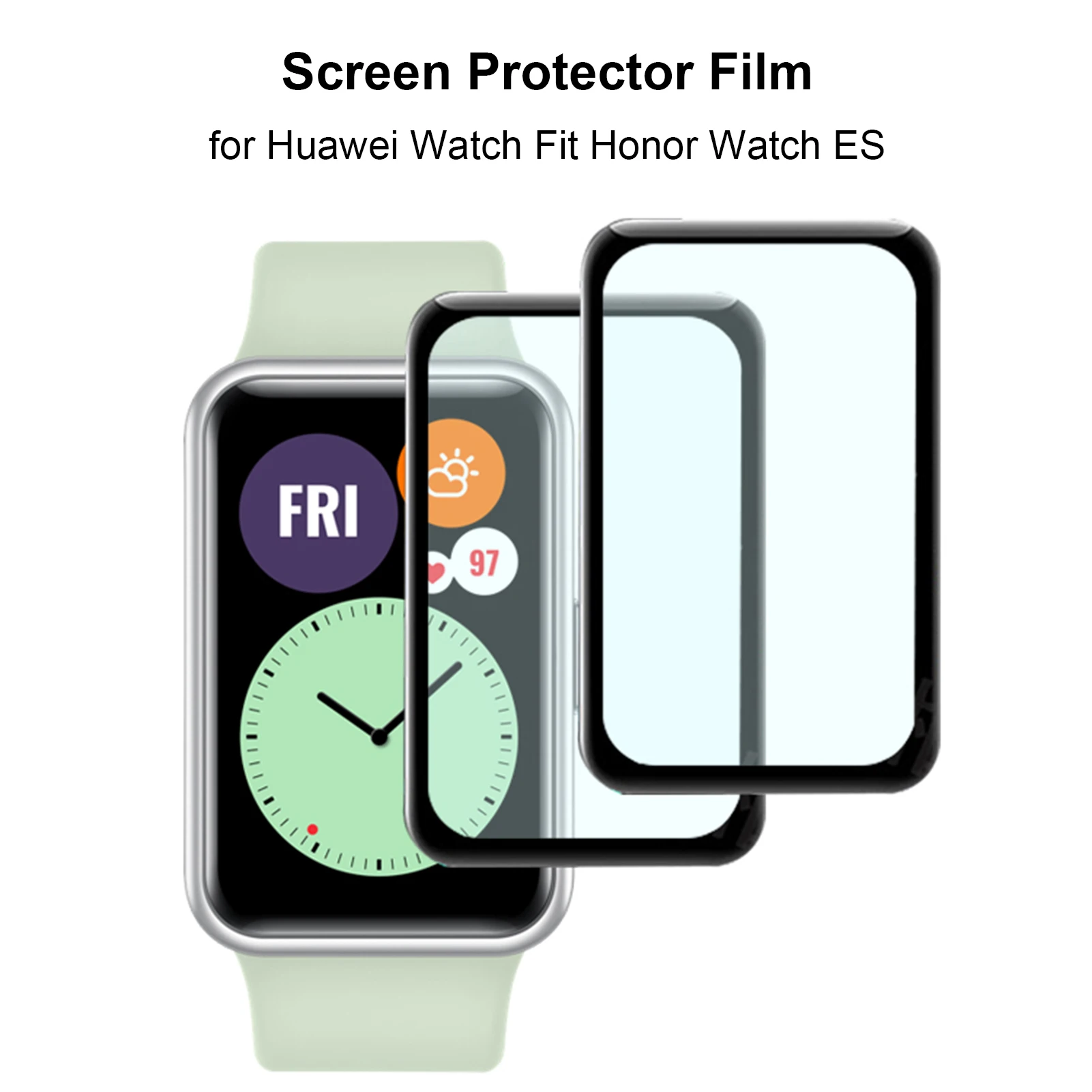 Full Cover 3D Screen Protector For Huawei Honor Watch ES Watch Fit HD Curved Composite Material With Waterproof Clear Film