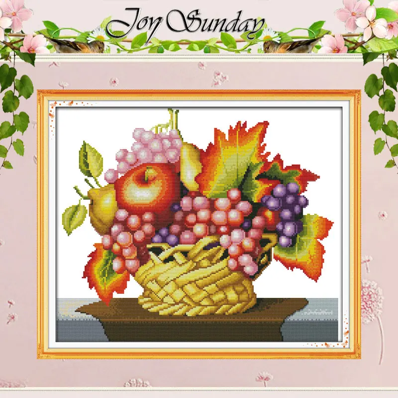 

Good Harvest Patterns Counted Cross Stitch Set DIY 11CT 14CT 16CT Stamped DMC Cross-stitch Kit Embroidery Needlework Home Decor