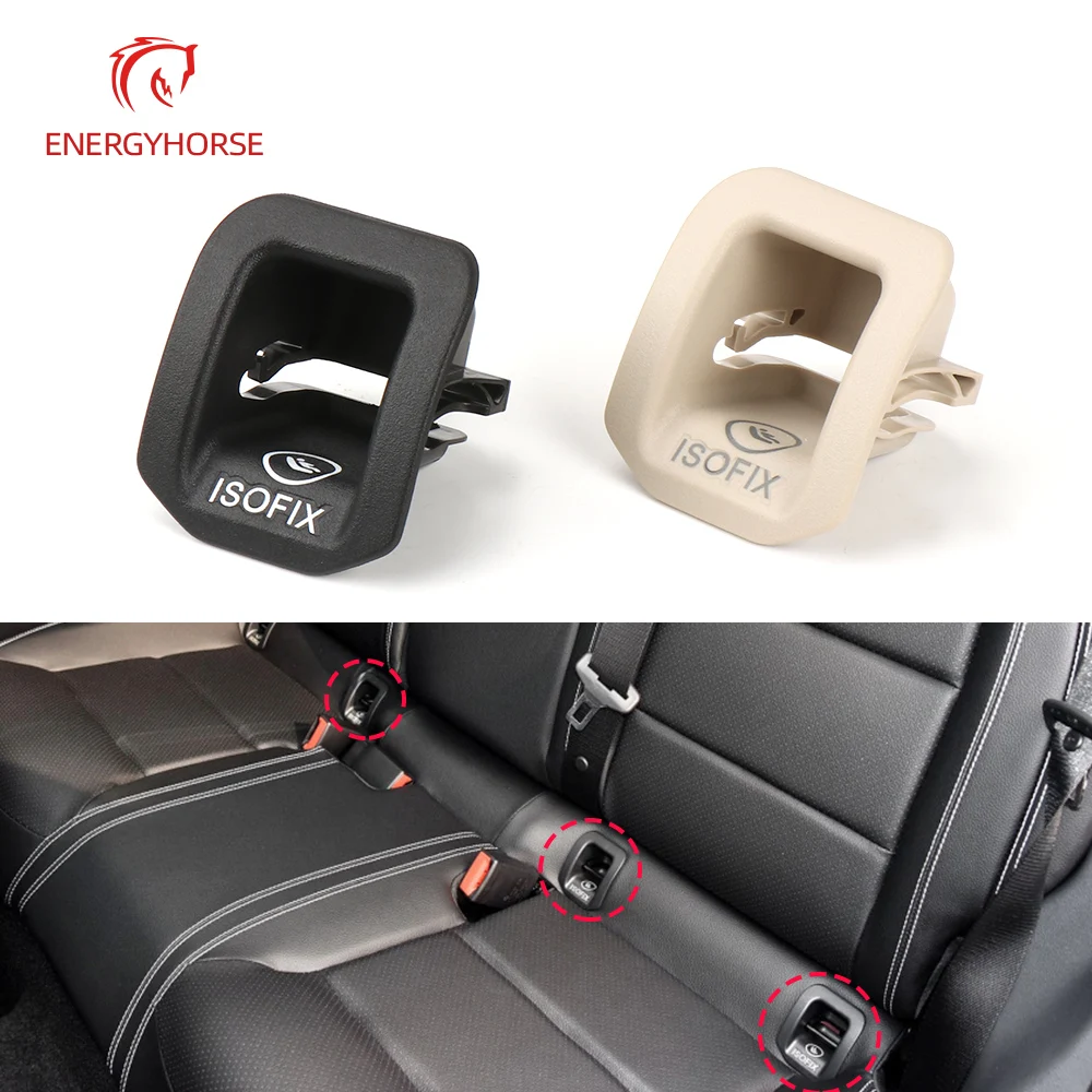 

Car Rear Seat Hook ISOFIX Cover Child Restraint for Mercedes W156 W117 W176 Benz Cla GLA A Class Rear Seat Hook Black Buckle