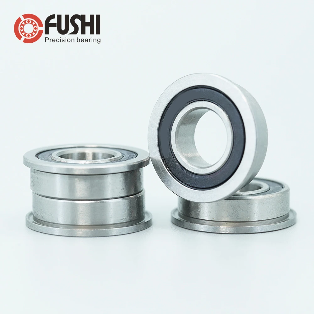 F6003RS Flange Bearing 17*35*10 mm ABEC-3 4Pcs F6003 RS Flanged Ball Bearings 6003 RS 2RS