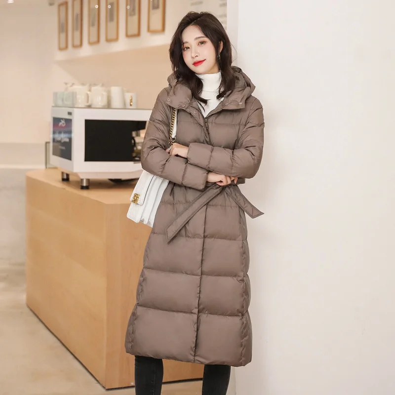 Winter Jacket Women Down Coat Female Thick Brand White Duck Down Jacket Womens Long Coats Warm Hooded Clothes Hiver 90160