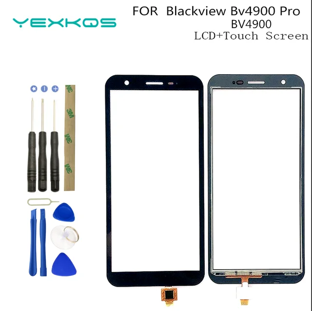 Oryginalny 5.7 calowy Blackview BV4900 ekran dotykowy Digitizer dla Blackview BV4900 pro/bv5100 dotykowy szklany Panel wymienny czujnik