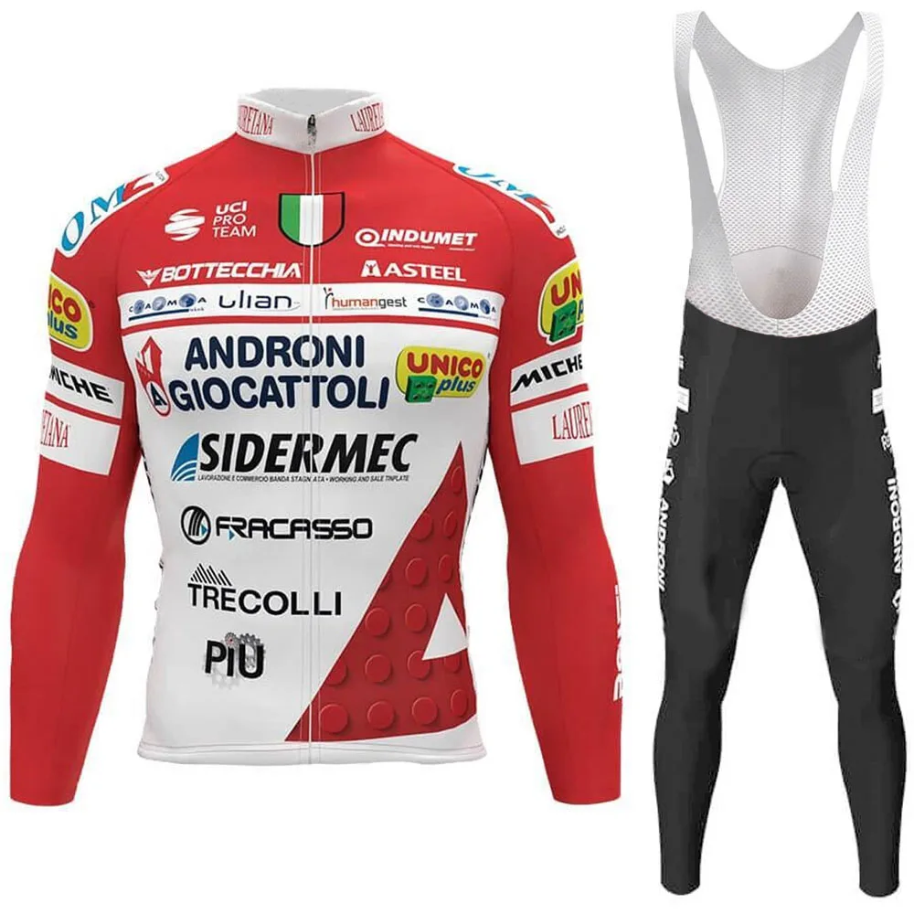 Spring Autumn Androni cycling Cycling Jersey Set Long Sleeve 2020 Italy Tour Cycling Clothing Men Road Bike Suit MTB Pants Wear