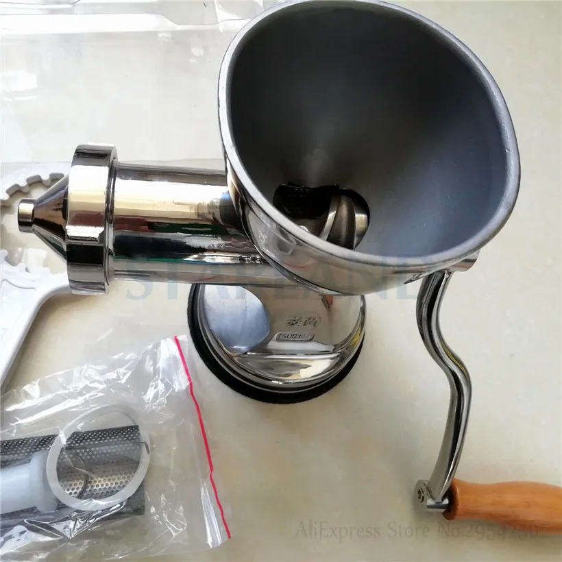 手動小麦グラス付きジュース抽出器,絞り器付きステンレス鋼ジューサー