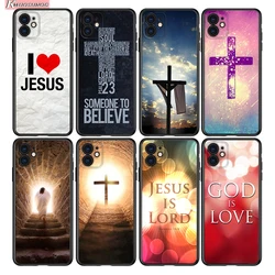 Bible Christian Jesus For Apple iPhone 15 14 13 12 11 Pro Max Mini XS X XR 7 8 6 Plus 5S Silicone Black Phone Case