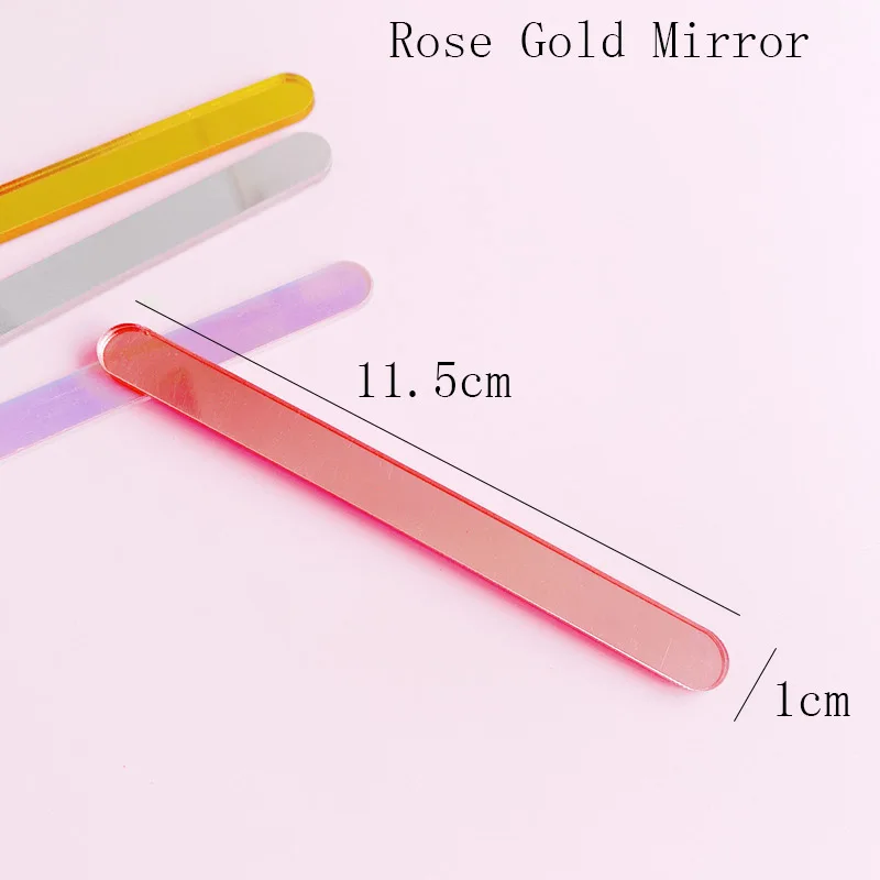 10pcs Cakesicle Sticks Acrylic Cake Topper Wedding Gold Sliver Mirror Ice Cream Stick for Baby Birthday Party Cake Decorations